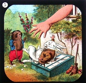 Alice in Wonderland - magic lantern slide